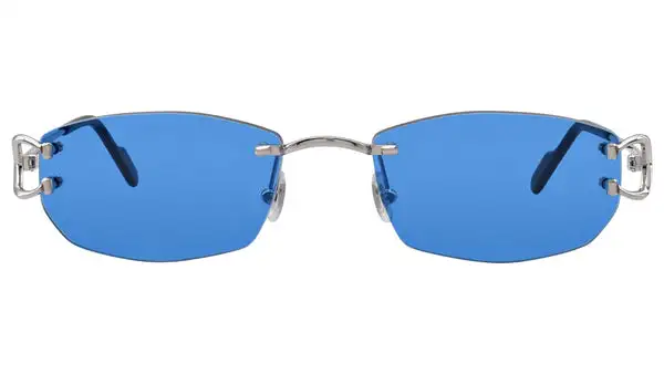 CT0344O shiny silver Custom Lens Celebrity blue
