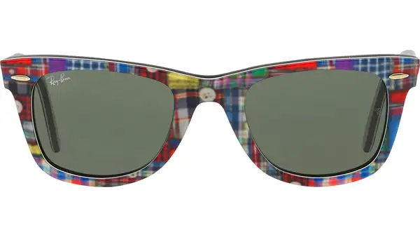 Wayfarer RB2140 1135 top texture plaid on black