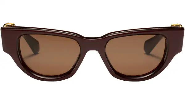 V DUE bordeaux yellow gold