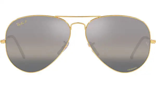 Aviator Chromance RB3025 9196G3 Gold Grey