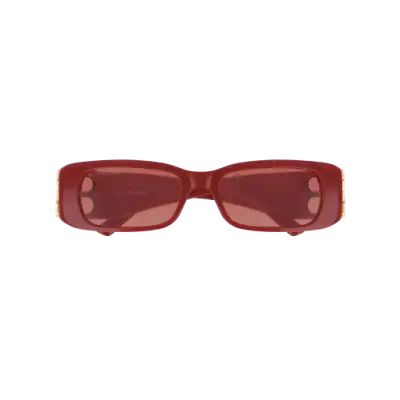 OCCHIALI DA SOLE BALENCIAGA DYNASTY RECTANGLE BB0096S-003 ROSSO