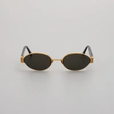 OCCHIALI LINDA FARROW Sadie Sunglasses in Yellow Gold LFL1469C1SUN