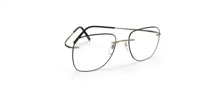 Occhiali Silhouette Eyewear Titan Minimal Art 5599-PD-7835 Gold-Black Stardust