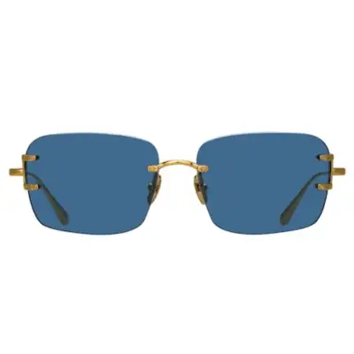 Occhiali da Sole Sasha LINDA FARROW LFL1476C2SUN Oro con lenti Blu