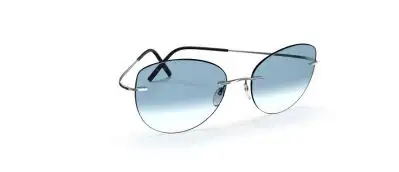 Occhiali da Sole Silhouette Eyewear Titan Minimal Art 5599-PC-P105 Silver-Black Neptun