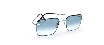 Occhiali da Sole Silhouette Eyewear Titan Minimal Art 5599-PE-P105 Silver-Black Neptun