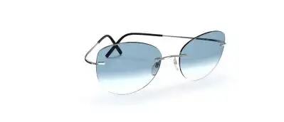 Occhiali da Sole Silhouette Eyewear Titan Minimal Art 5599-PG-7405 Silver-Black Neptun