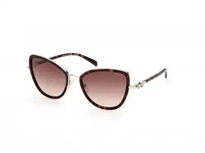 Occhiali da sole Emilio Pucci EP0184-56F Shiny Pale Gold / Dark Havana