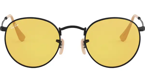 Round Washed Evolve RB3447 black yellow