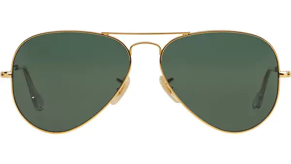 Aviator Solid Gold RB3025K 160/N5 Gold Green