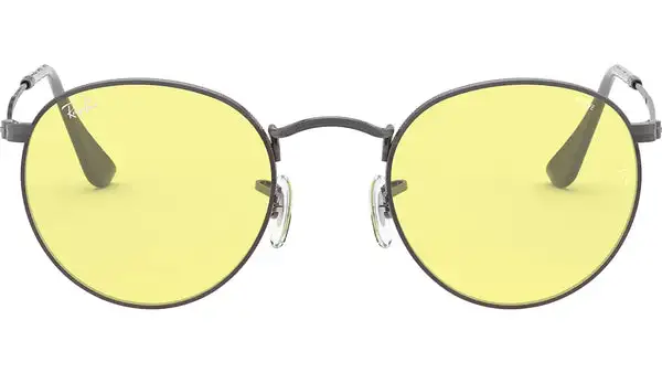Round Solid Evolve RB3447 gunmetal yellow