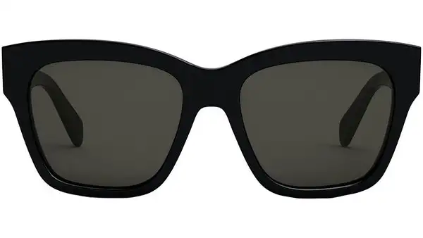 Triomphe Black Geometric Sunglasses