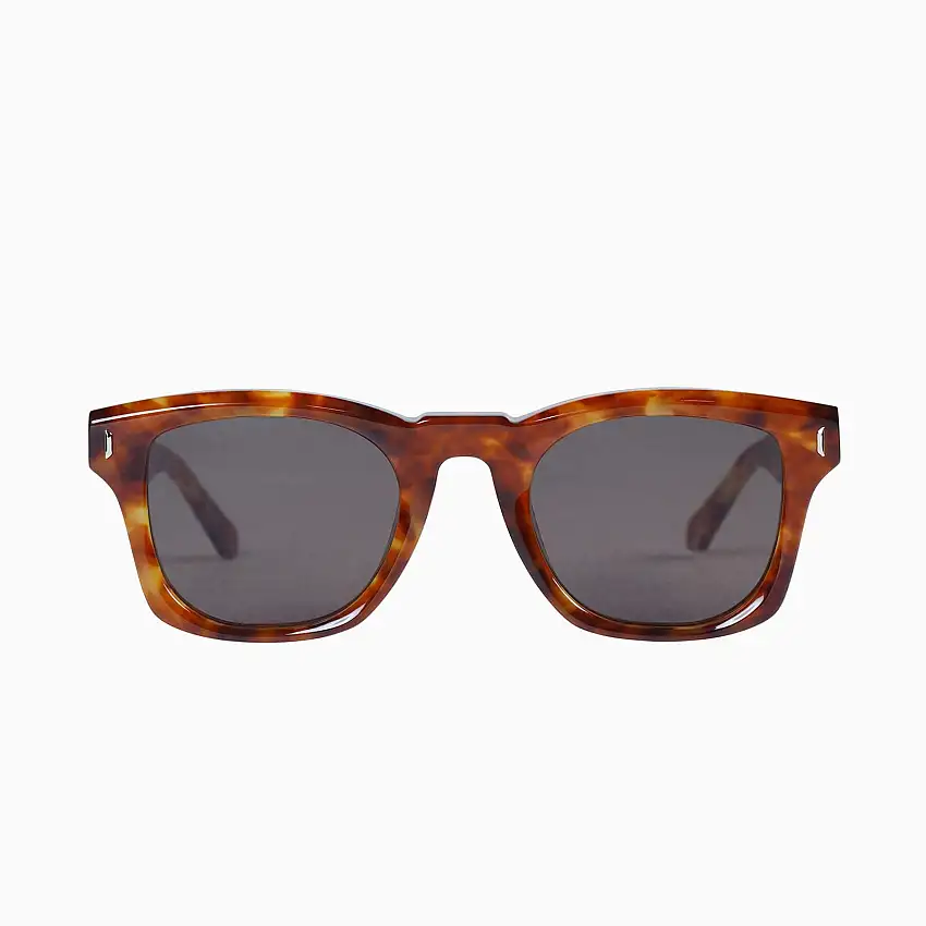 Valley Eyewear Solomon Maple Tort w. Gold Metal trim Brown Lens 49