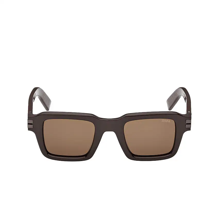Zegna EZ0283-48EShinyDarkBrown